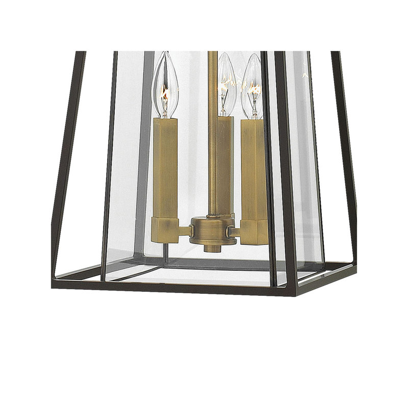 Walker 3-Light Outdoor Hanging Lantern, Buckeye Bronze