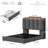 Modern Upholstered Platform Bed with LED Lights, USB Ports, Side Cubbies & 2 Underbed Drawers, Storage Bed Frame-1451583102-1478892360