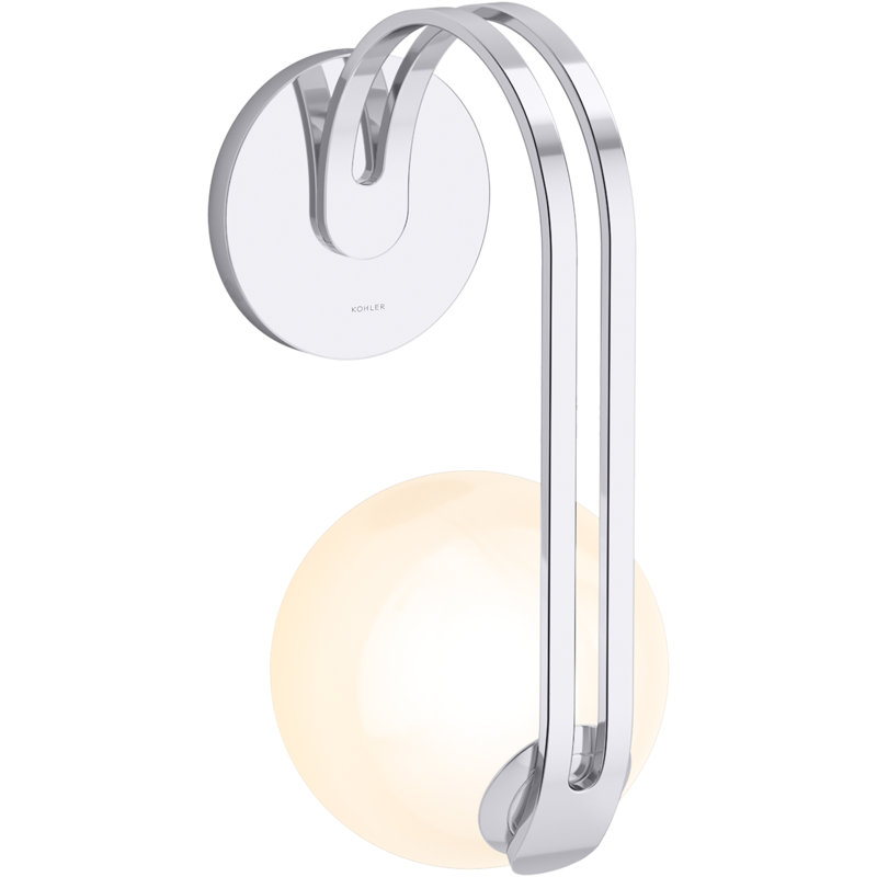 Kraga 13" 1 - Light Sconce, Polished Chrome