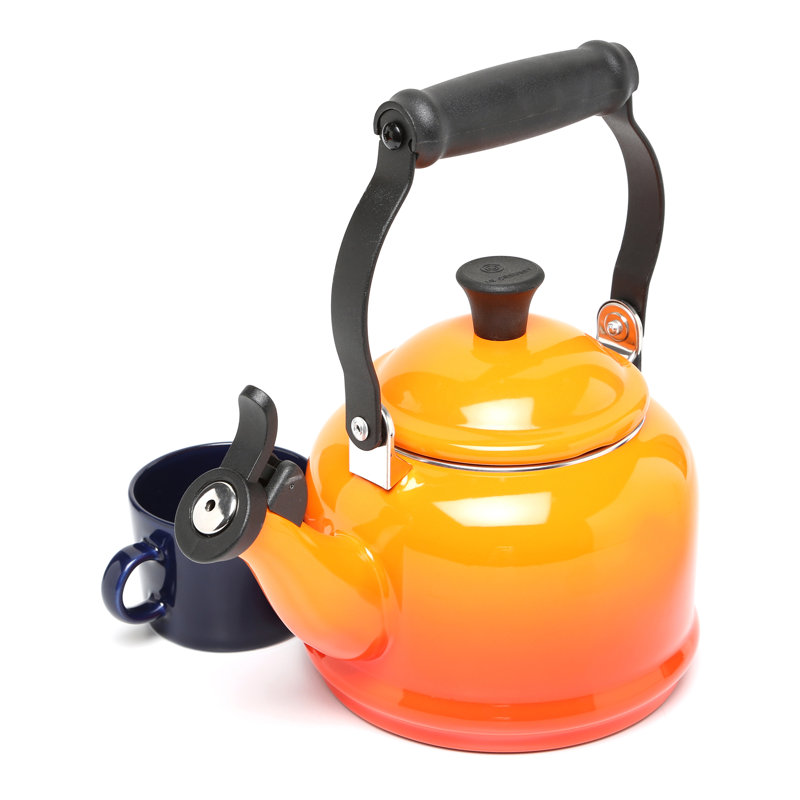 Le Creuset Enamel on Steel 1.25 Qt Demi Teakettle, Flame
