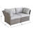 Elodie Fully Assembled 66'' Wide Outdoor Wicker Loveseat with Cushions-1810049255