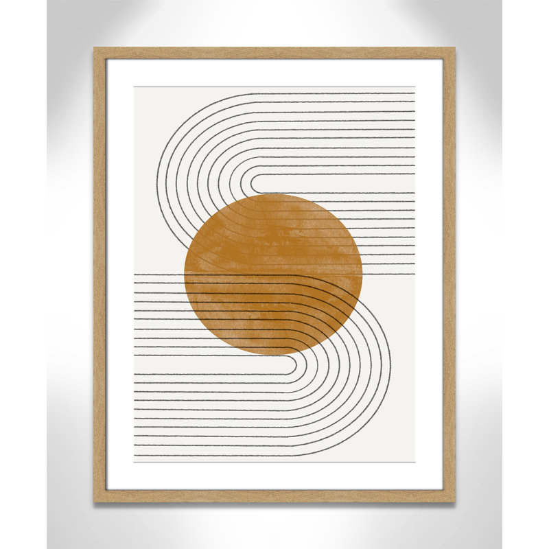 Échos courbés par Miuus Studio, 23.5'' W x 29.5'' H, Imprimé mat, Naturel