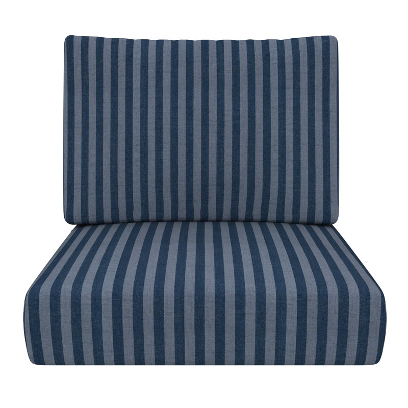 Sunbrella® Outdoor Patio Lounge Cushions, Blue