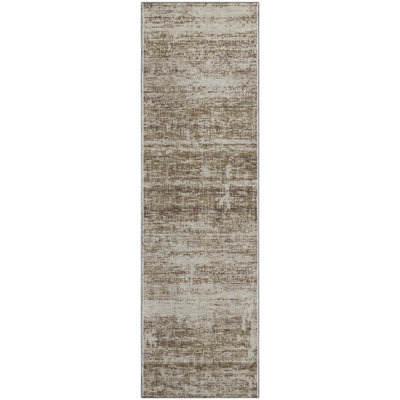 Premium Machine Washable Gerardo Brown Rug