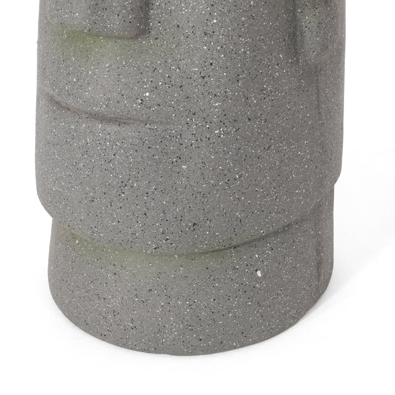 Statue pot à fleurs en béton bamir