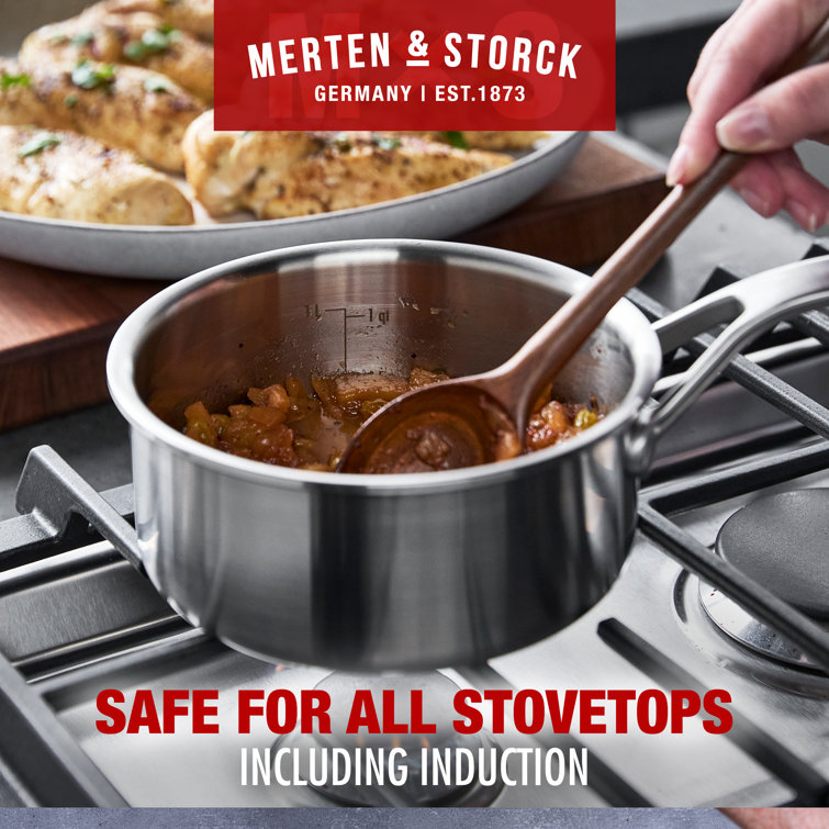 Merten & Storck Stainless Steel 3-Quart Saucepan with Lid