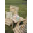 Trapezoidal 43.5cm L Outdoor Standing Height Table
