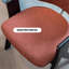 Chaise d'appoint noire et rouge à dossier solide (ensemble de 2)