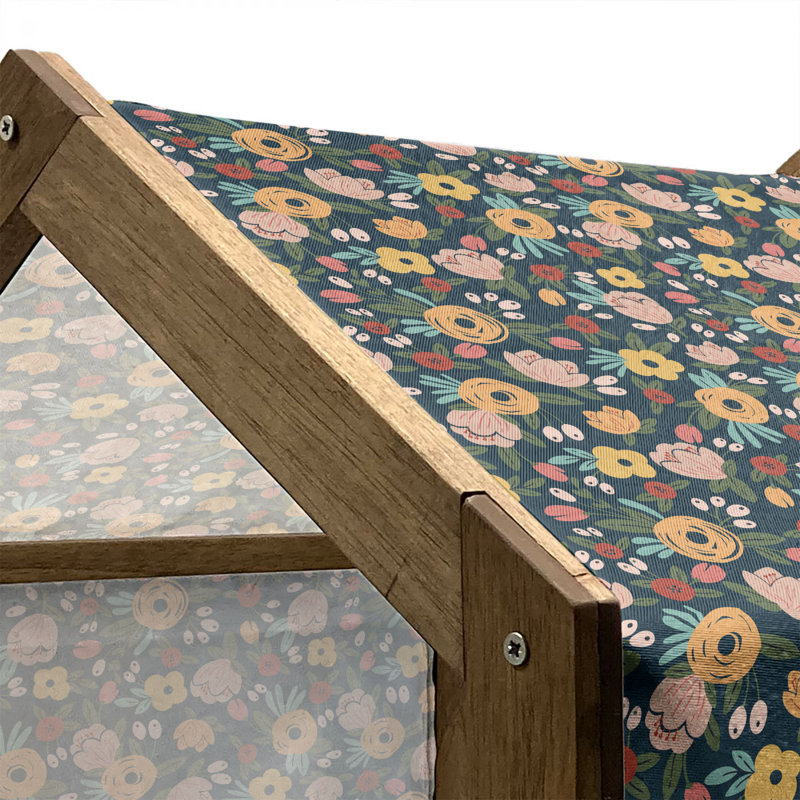 Niche pour chien en bois, H 32,28 po x l 39,37 po x P 28,35 po