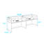 Rectangle 2 Person Office Cubicle Desk