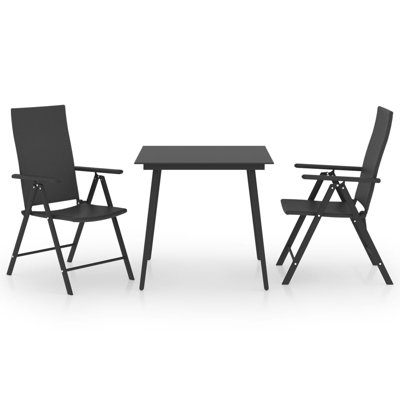 Stephenville 2 - Person Acacia Patio Dining Set with Square Table