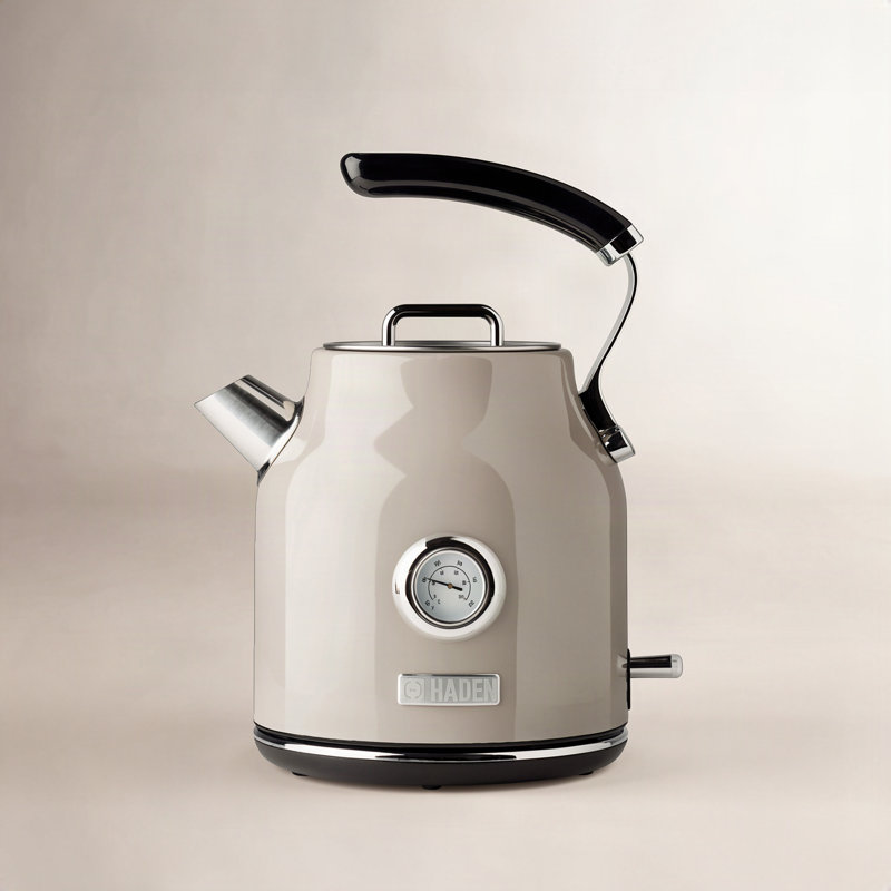 Haden Dorset Stainless Steel Electric Kettle, Putty Beige
