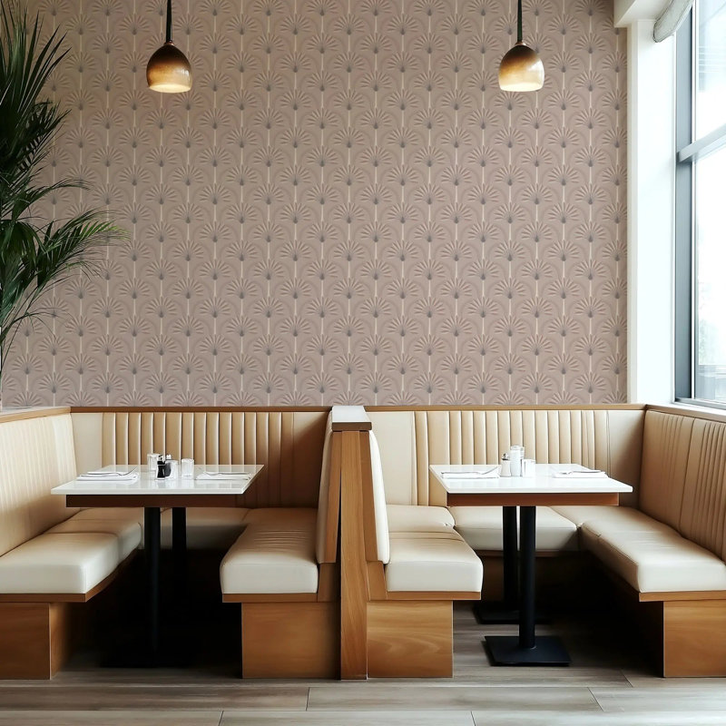 Palm Arches - Wallpaper, Clay, Premium Paper, Non-Pasted