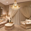 Lustre 9 niveaux empire cristal doré / bronze-62992824-62992804-62992825