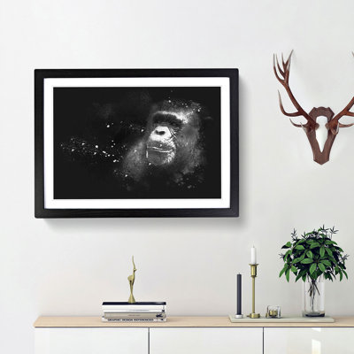 Ape Paint Splash - Framed Print