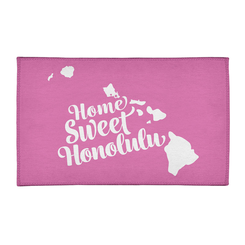 Tapis en poly-chenille honolulu hawaii, Rectangle 8 pi x 10 pi