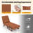 Daveah Twin 25.5'' Upholstered Futon Chair-2100073153