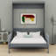 Lit escamotable mural Murphy avec coussin-1203337575
