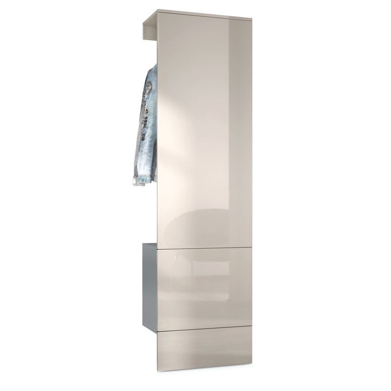 Chappa 52 cm W Hallway Set, High-gloss sandy grey