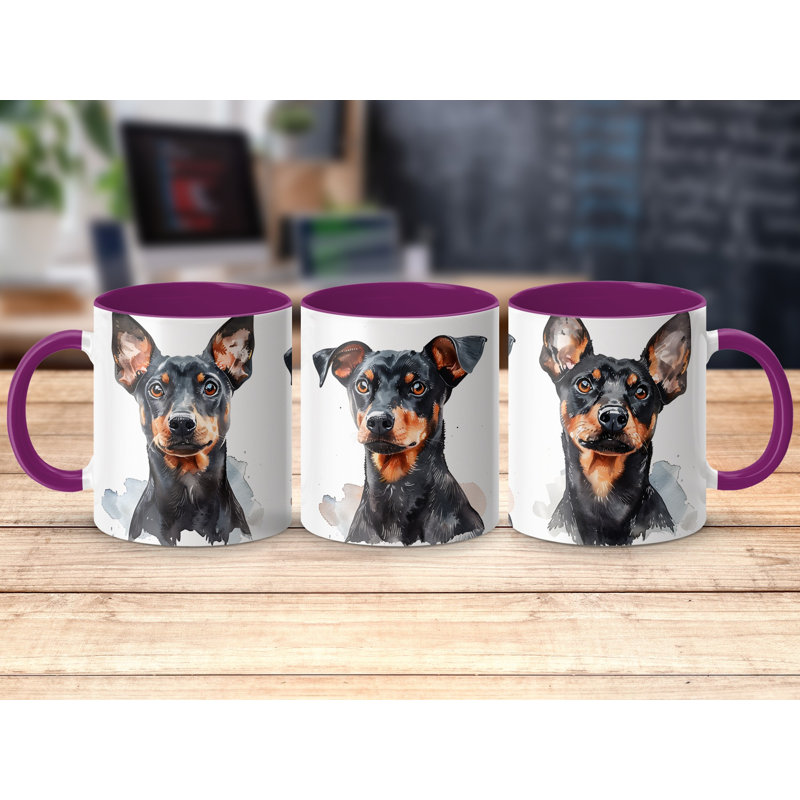 Ceramic Coffee Mug, 1, Purple