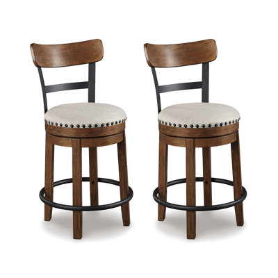 Swivel Upholstered Counter Stool