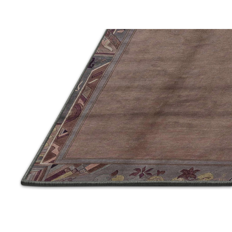 Milah Wool Abstract Indoor Rug, Rectangle 5' x 7'