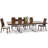 Applebaum Extendable Metal Base Dining Table