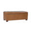  Grand banc de rangement capitonné - Similicuir caramel-309115187