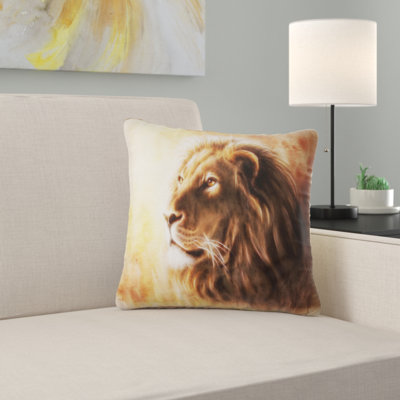 Lion Fractal Oreiller Animal