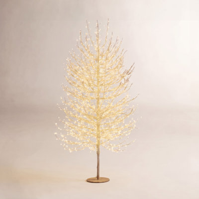 Warm White LED Birch Tree