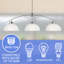 Luminaire suspendu linéaire à 3 lumières pour îlot de cuisine Davontre