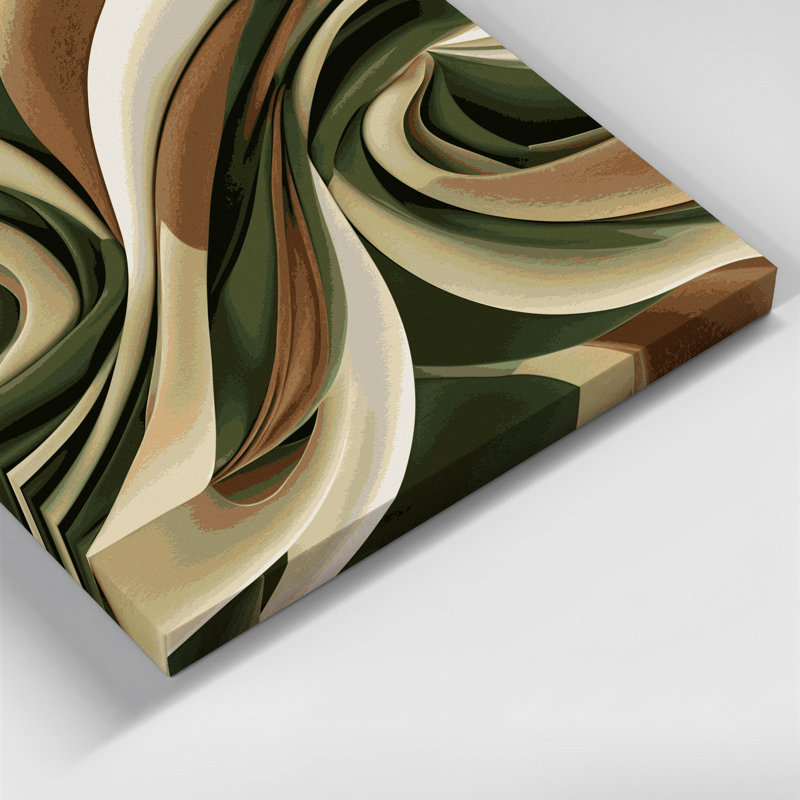 Art mural sur toile Biomorphic Abstraction 17, H 24 po x l 36 po
