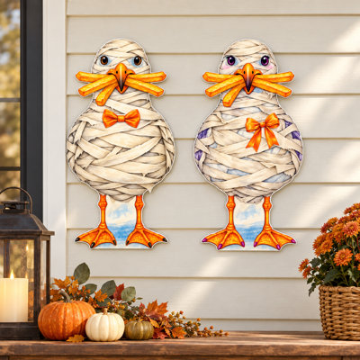 Weather Resistant and UV Resistant Polyvinyl Chloride (PVC) and Steel Nautical & Beach and Birds Garden Stake