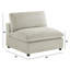 Fauteuil sans accoudoirs - velours côtelé beige-372939787