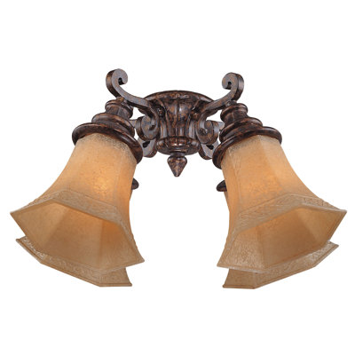 4 - Light Branched Ceiling Fan Light Kit
