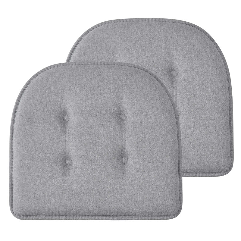 Coussin de chaise 2 pièces, gris