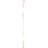 94 1/2"L (Adjustable 32"H to 36"H) Ashford Scalloped Panel Traditional Wainscot Paneling Kit
