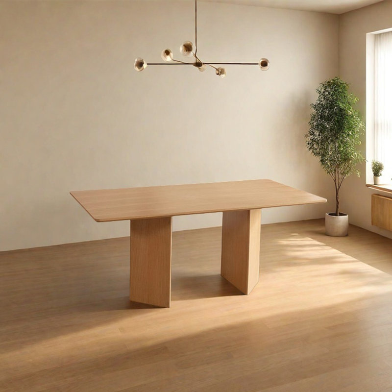 Ash creative dining table, 29.53"H x 62.99"L x 31.5"W