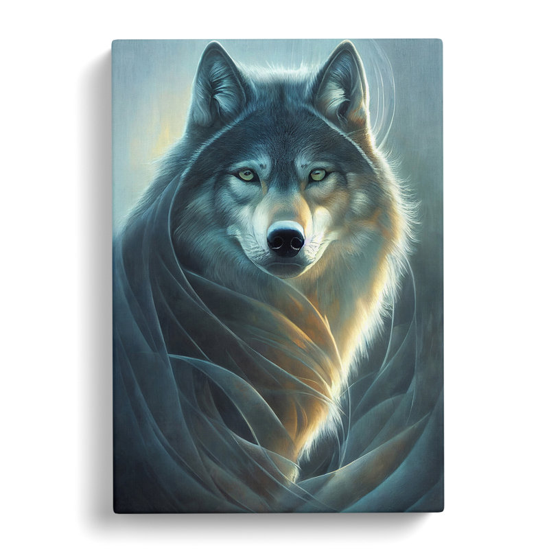 Winter Wolf - Wrapped Canvas, 50cm H x 35cm W x 3cm D