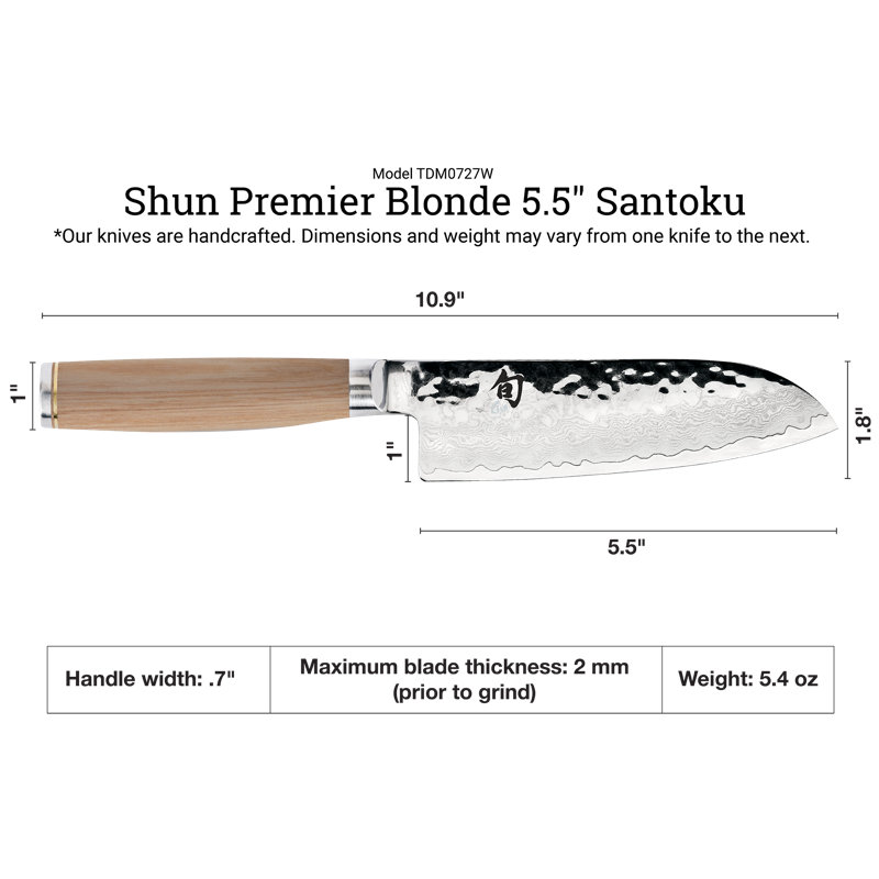 Premier Blonde Santoku, 5.5"