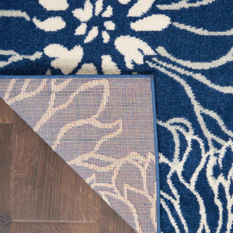 Rhudine Floral Indoor Rug, Runner 2'2" x 10'