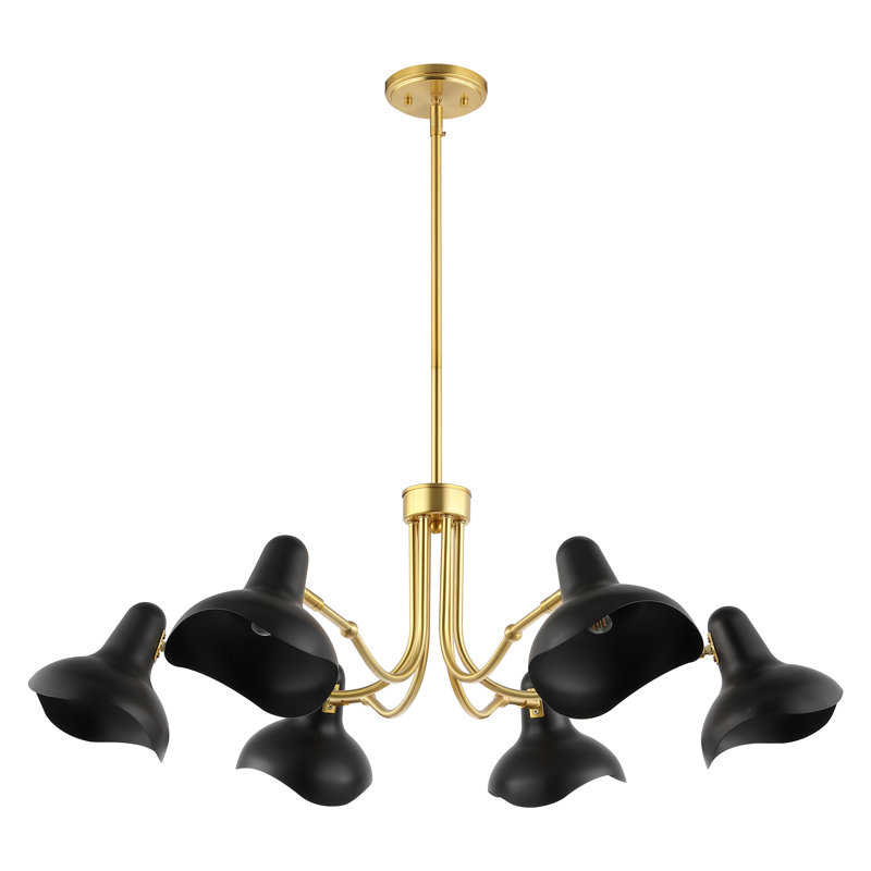 Muccio 6 - Light Dimmable Modern Linear Chandelier
