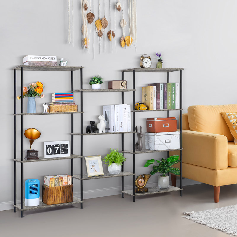 Kenetra Bookcase, Gray