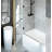 35" W 55" H Folding Frameless Tub Door-86666737