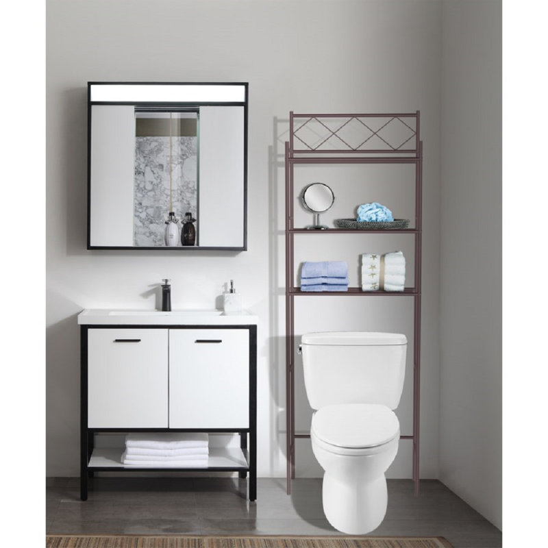 Steel Over The Toilet Storage, Silver