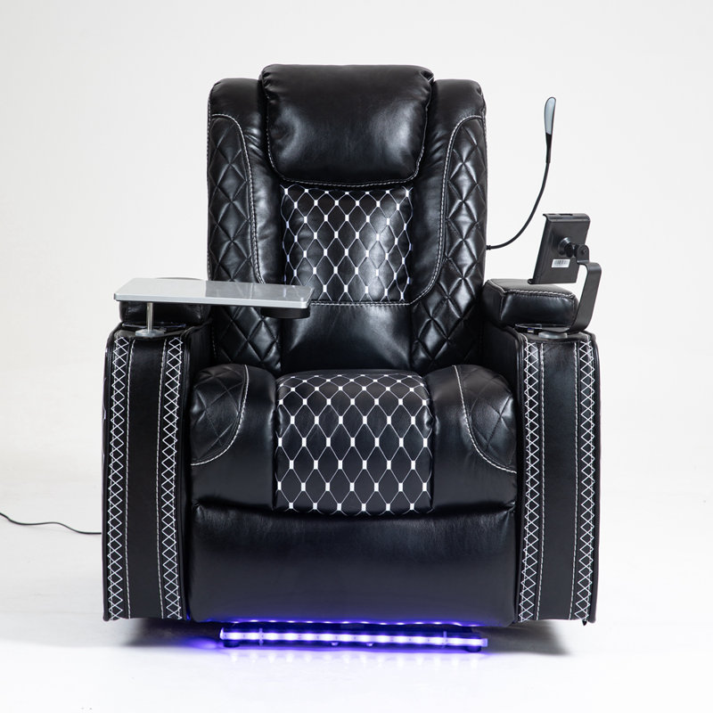 Power Zero Gravity Recliner with Multifunctional Features, Black