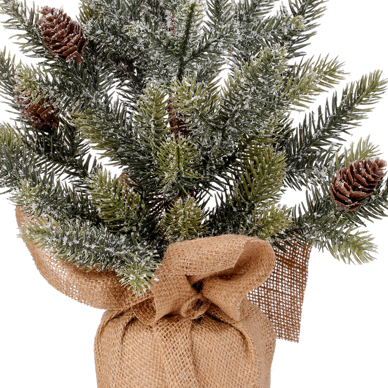Glanville 2-Piece Frosted Pine Tree Set