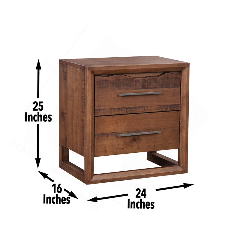 Lofton - Table de chevet - Brun