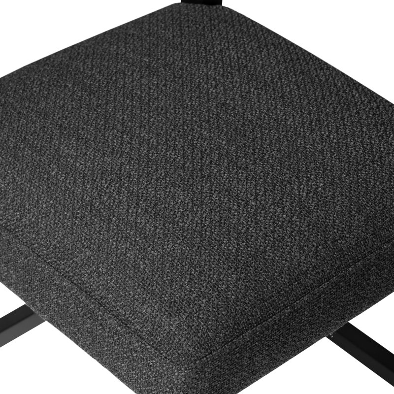 Ferris Stool, Black Ash, Palermo Black/Polyester Blend, Counter Stool (25.98" Seat Height)