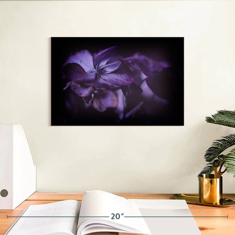 Harnek Purple Hydrangea Flower, 8" H x 12" W
